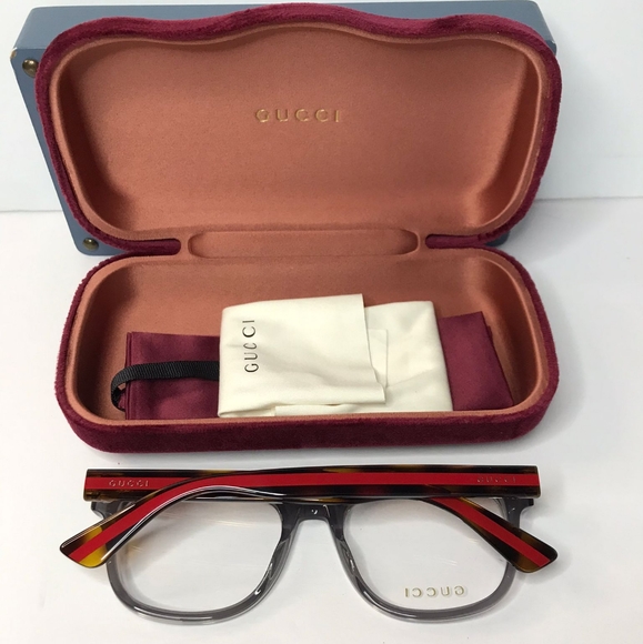 💯 Original Gucci's GG0004ON  soft lines across  frames acetate front.Iconic web - Picture 6 of 11
